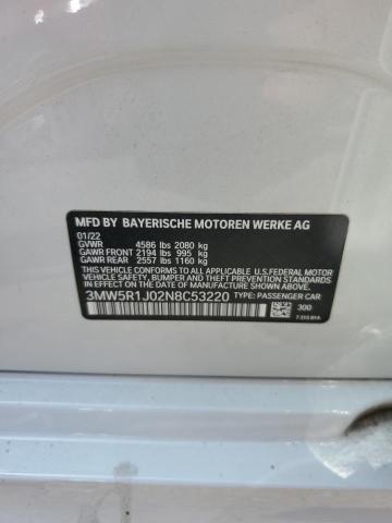 2022 BMW 330I - 3MW5R1J02N8C53220