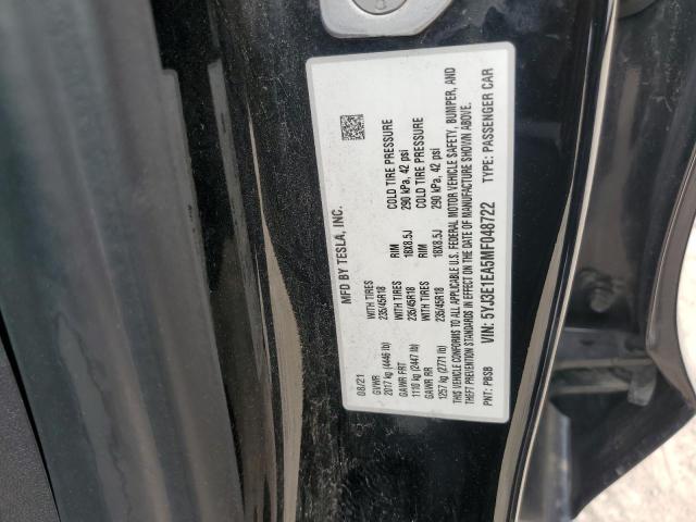2021 TESLA MODEL 3 - 5YJ3E1EA5MF048722