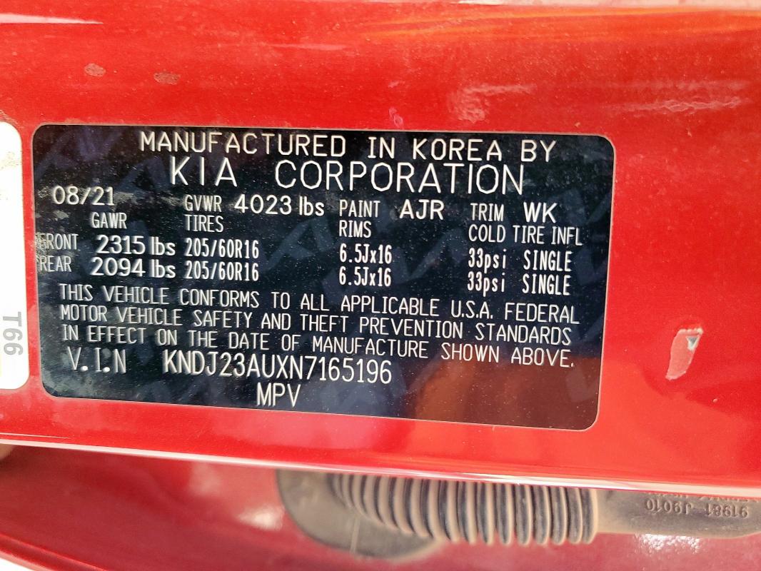 2022 KIA SOUL LX - KNDJ23AUXN7165196