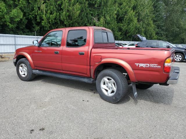TOYOTA TACOMA DOU 2001 red  gas 5TEHN72N61Z765348 photo #3