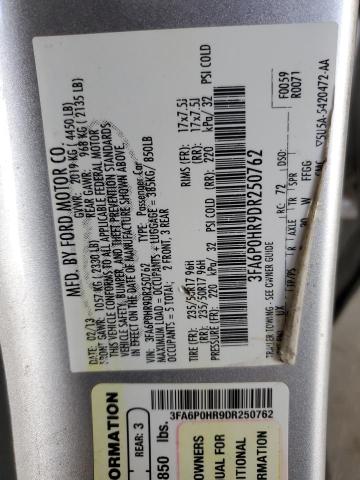 2013 FORD FUSION SE - 3FA6P0HR9DR250762