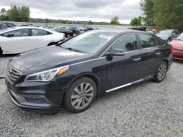 HYUNDAI SONATA SPO 2015 black  gas 5NPE34AF1FH083201 photo #1
