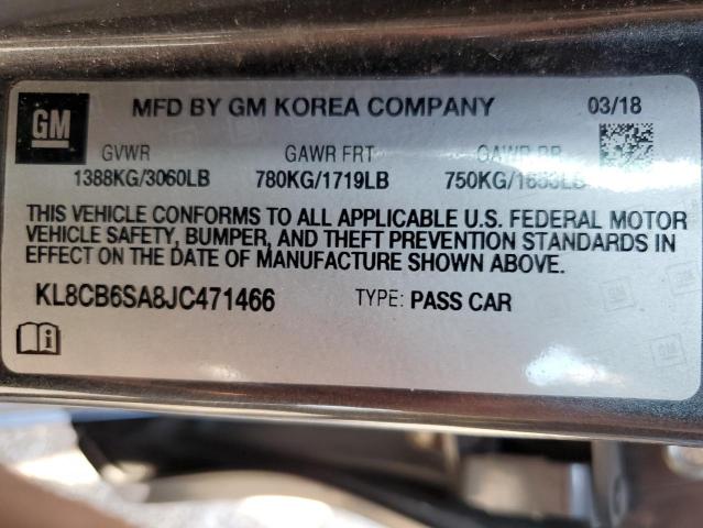 kl8cb6sa8jc471466 - 2018 Chevrolet spark ls - #60294365