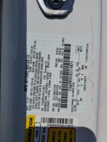 2024 FORD MUSTANG - 1FA6P8TH1R5114875