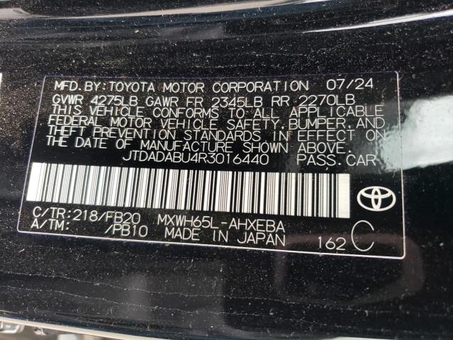 2024 TOYOTA PRIUS LE JTDADABU4R3016440