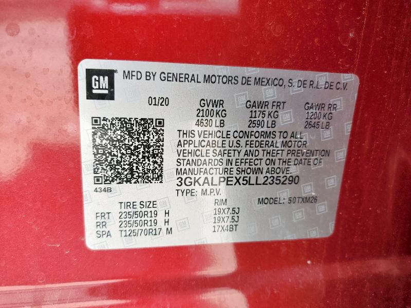 2020 GMC TERRAIN SL - 3GKALPEX5LL235290