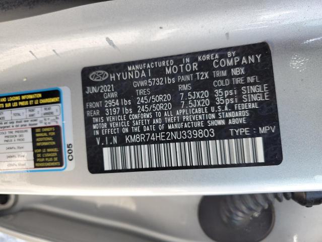 2022 HYUNDAI PALISADE C KM8R74HE2NU339803