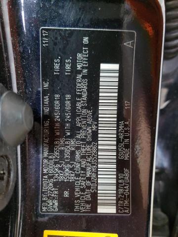 2018 TOYOTA HIGHLANDER - 5TDJZRFH9JS529862