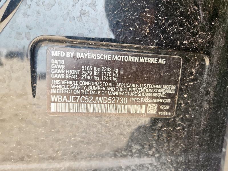 2018 BMW 540 XI WBAJE7C52JWD52730