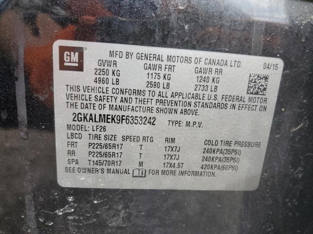 2015 GMC TERRAIN SL - 2GKALMEK9F6353242