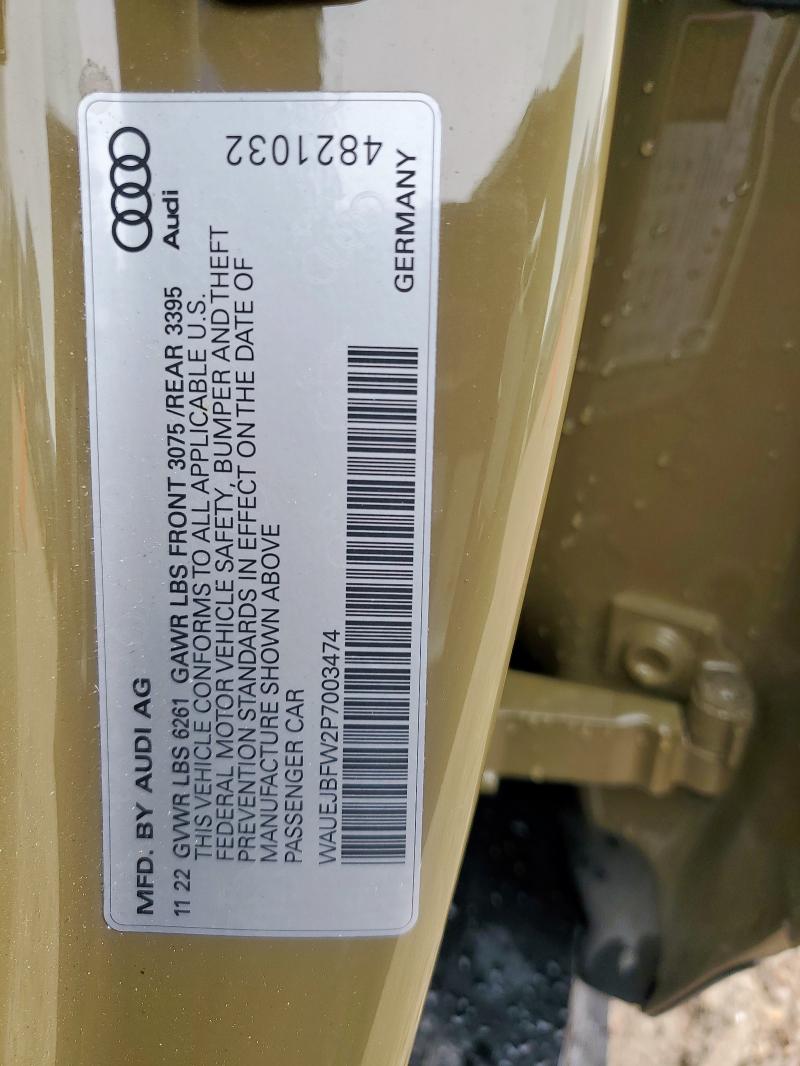 2023 AUDI E-TRON GT - WAUEJBFW2P7003474