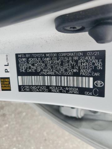 2022 TOYOTA COROLLA SE - JTND4MBE7N3150081
