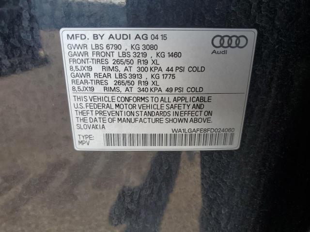 2015 AUDI Q7 PREMIUM WA1LGAFE8FD024060
