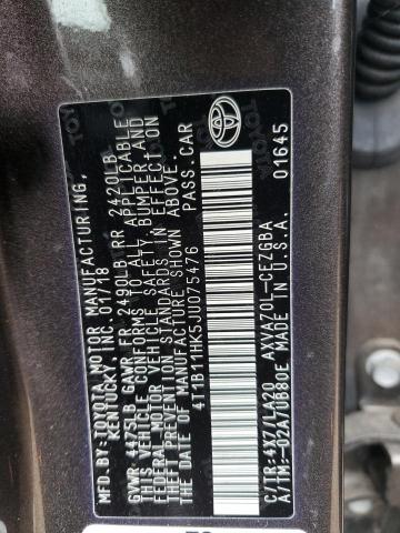 2018 TOYOTA CAMRY L 4T1B11HK5JU075476