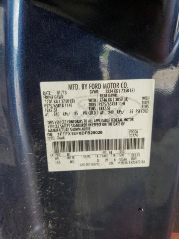 2013 FORD F150 SUPER - 1FTFX1EF8DFB28028