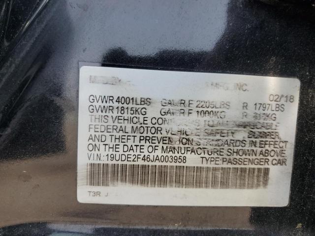 2018 ACURA ILX SPECIA 19UDE2F46JA003958