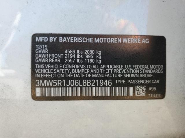 2020 BMW 330I - 3MW5R1J06L8B21946