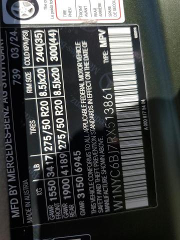 2024 MERCEDES-BENZ G 550 - W1NYC6BJ7RX513861