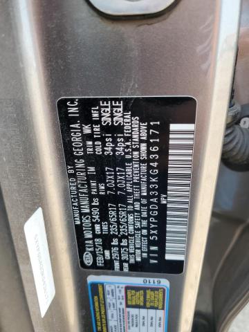 2019 KIA SORENTO L - 5XYPGDA33KG436171