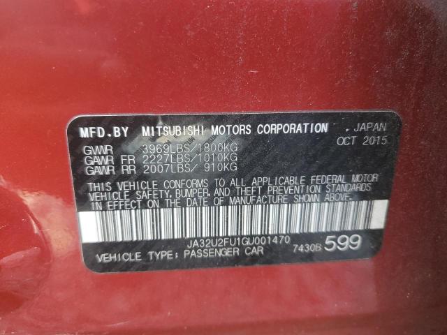 2016 MITSUBISHI LANCER ES JA32U2FU1GU001470