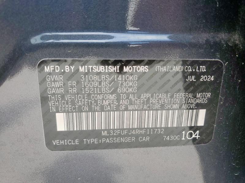 2024 MITSUBISHI MIRAGE G4 ML32FUFJ4RHF11732
