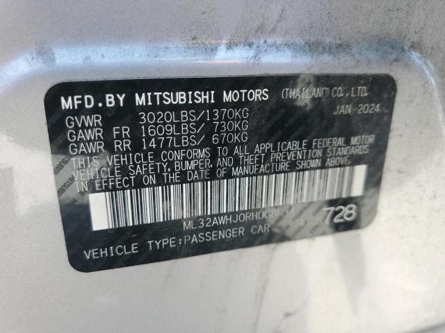 2024 MITSUBISHI MIRAGE SE ML32AWHJ0RH008834