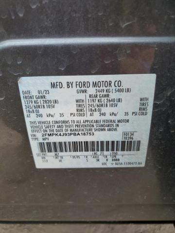 2023 FORD EDGE SEL - 2FMPK4J93PBA18753