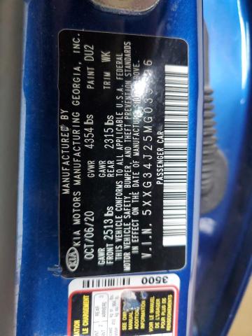 2021 KIA K5 EX 5XXG34J25MG035196
