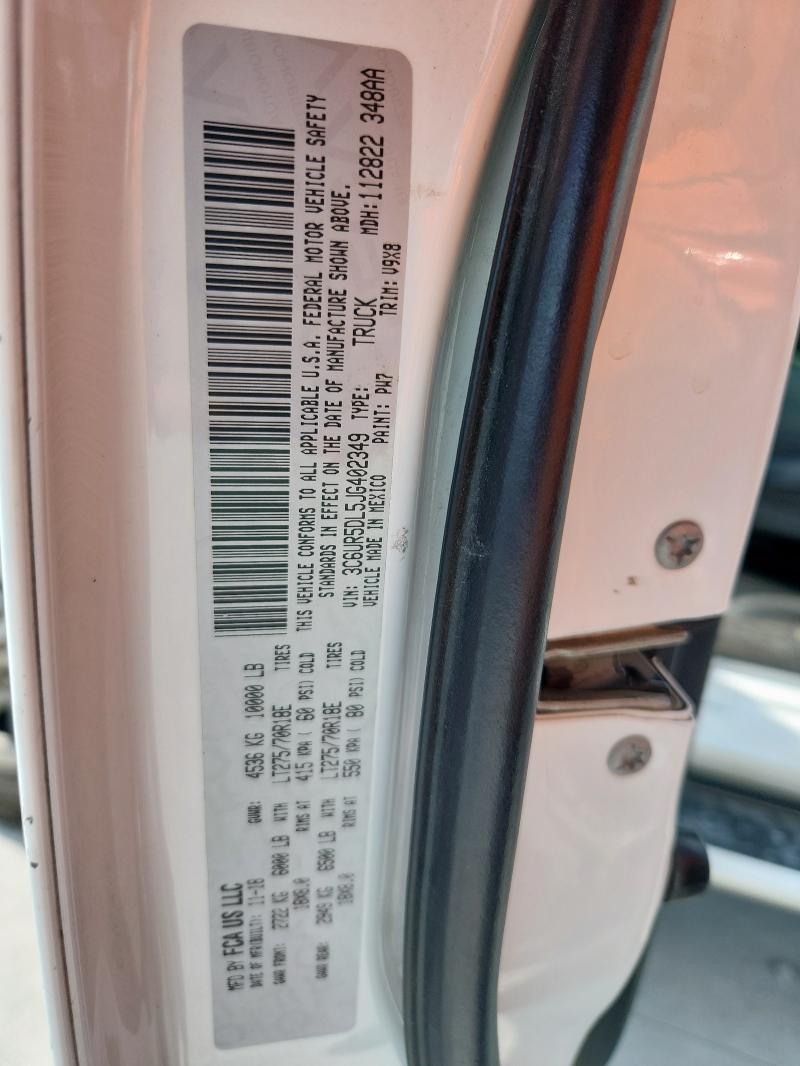 2018 RAM 2500 SLT 3C6UR5DL5JG402349