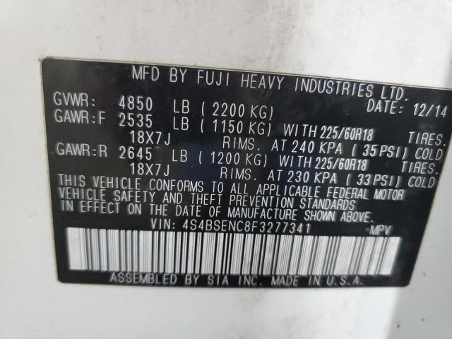 2015 SUBARU OUTBACK 3. 4S4BSENC8F3277341