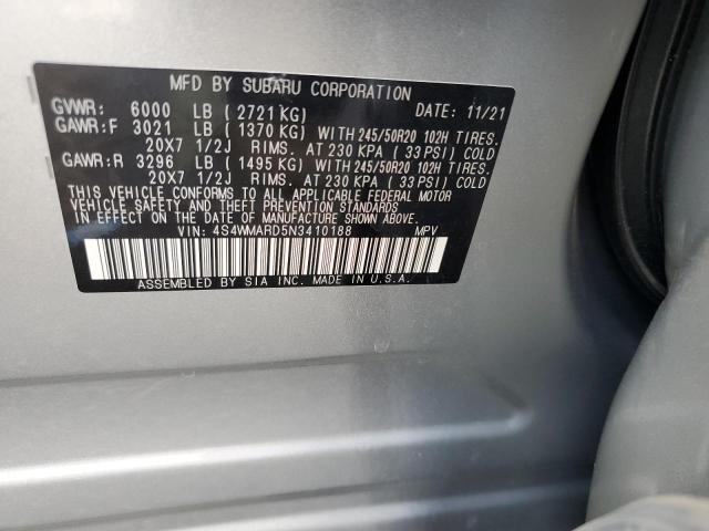 2022 SUBARU ASCENT TOU 4S4WMARD5N3410188