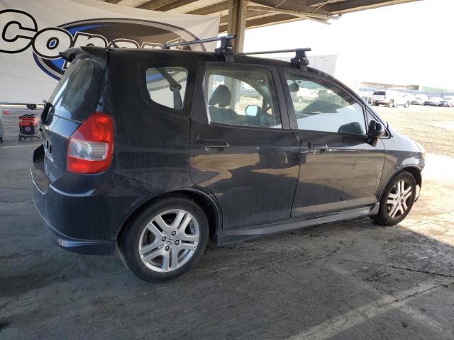 HONDA FIT SPORT 2008 black  gas JHMGD386X8S049475 photo #4