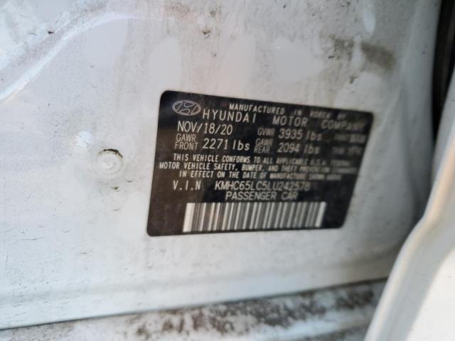 2020 HYUNDAI IONIQ BLUE - KMHC65LC5LU242578