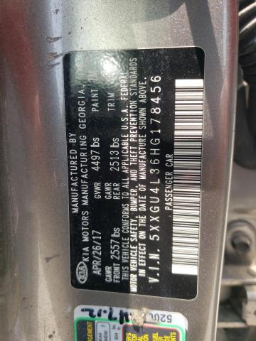 2017 KIA OPTIMA EX - 5XXGU4L36HG178456
