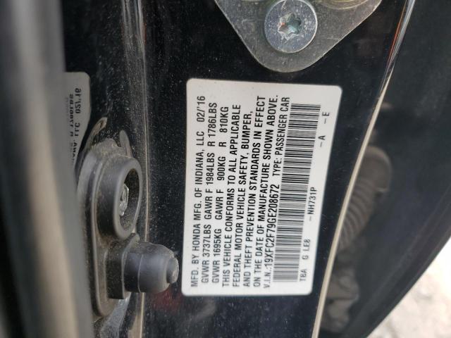 2016 HONDA CIVIC EX 19XFC2F79GE208672