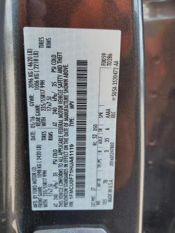 2017 FORD ESCAPE S 1FMCU0F71HUA61119