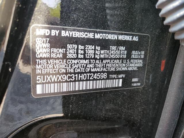 2017 BMW X3 XDRIVE2 - 5UXWX9C31H0T24598