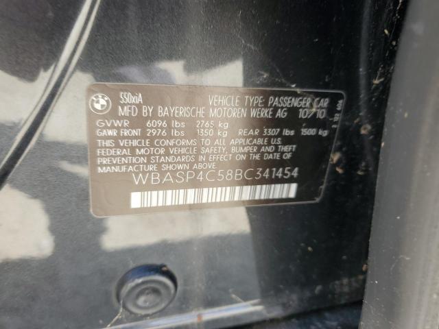 2011 BMW 5 SERIES - WBASP4C58BC341454