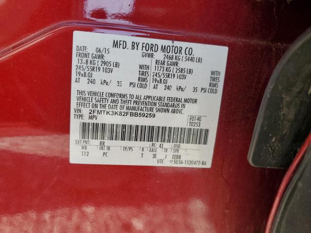 2015 FORD EDGE TITAN 2FMTK3K82FBB59259