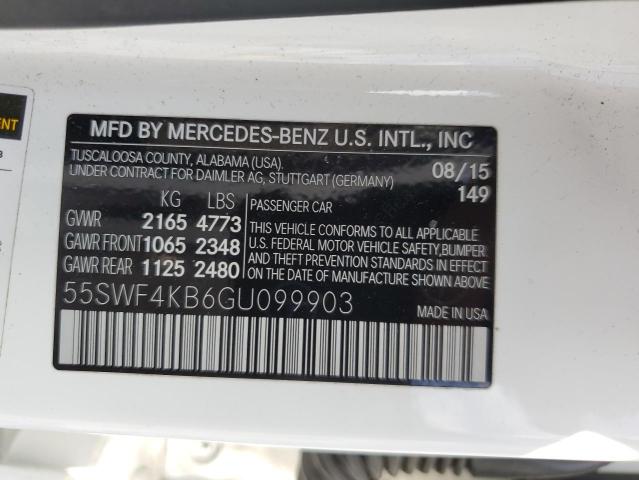 2016 MERCEDES-BENZ C 300 4MAT 55SWF4KB6GU099903