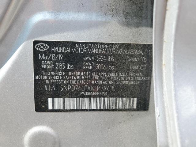 2019 HYUNDAI ELANTRA SE - 5NPD74LFXKH479618