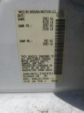 2020 NISSAN ALTIMA S - 1N4BL4BV3LC240491