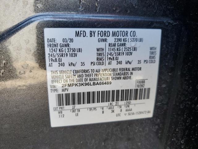 2020 FORD EDGE TITAN 2FMPK3K96LBA66489