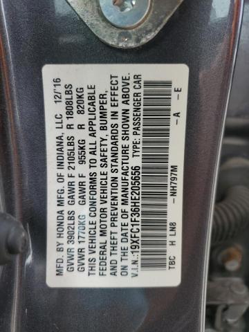 2017 HONDA CIVIC EX 19XFC1F36HE205656