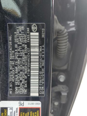 2017 TOYOTA CAMRY LE - 4T1BF1FK4HU334327