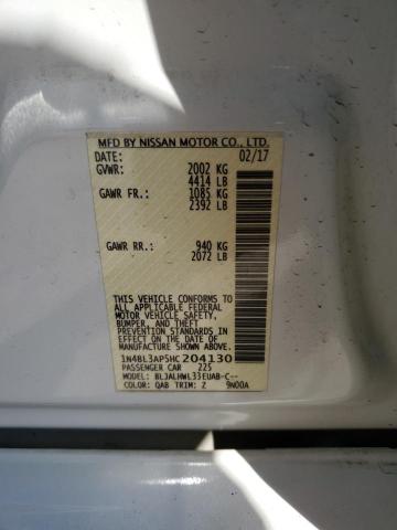 2017 NISSAN ALTIMA 3.5 1N4BL3AP5HC204130