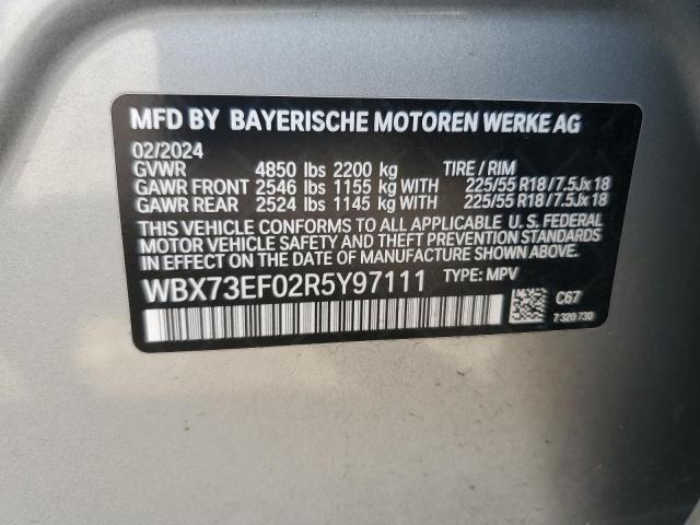 2024 BMW X1 XDRIVE2 - WBX73EF02R5Y97111