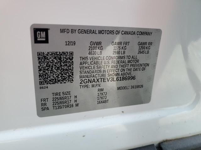 2020 CHEVROLET EQUINOX LT - 2GNAXTEV3L6186996