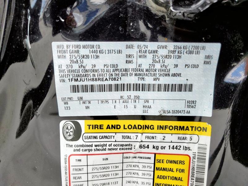 2024 FORD EXPEDITION 1FMJU1H88REA70821