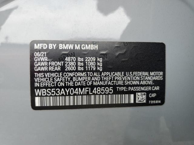 2021 BMW M3 WBS53AY04MFL48595